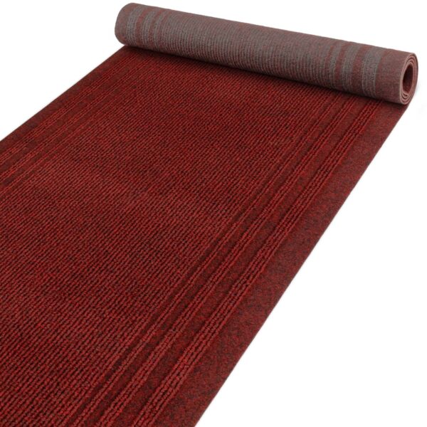 Flurläufer Boden Läufer Läufer Flur Schmutzfangmatte Bodenmatte Teppich Rot 67cm Breit