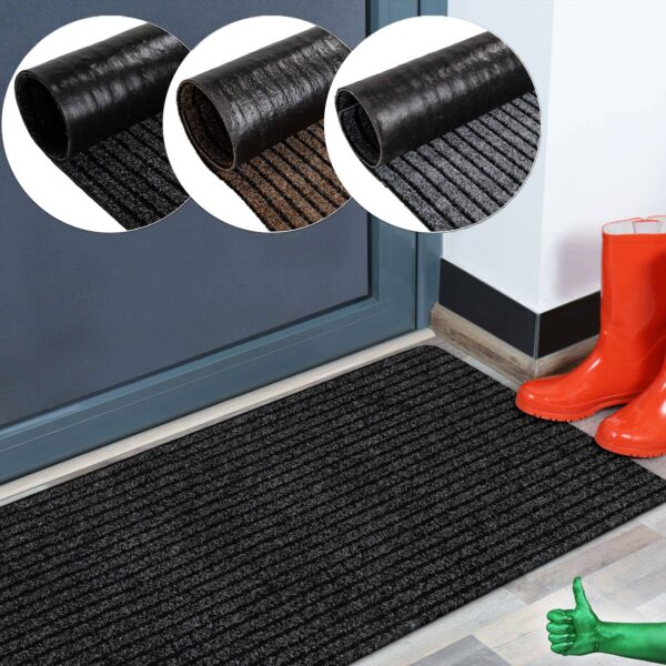 Schmutzfangmatte Fußmatte Teppich Läufer Flur Sauberlaufmatte einfarbig Mischa Breite 100cm