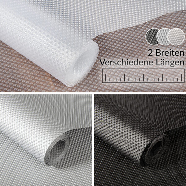 Schubladenmatte Antirutschmatte Schubladeneinlage Meterware Küche Kühlschrankmatte Einlegematte