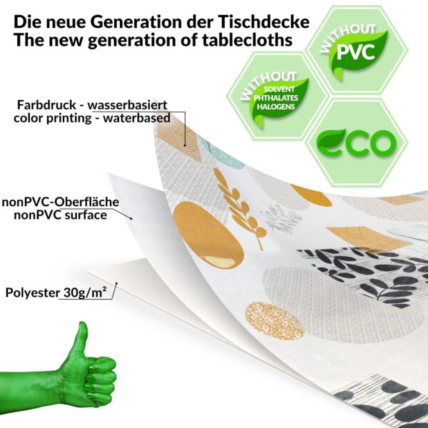 Wachstuch Tischdecke abwaschbar Wachstischdecke Louise PVC frei abwaschbar