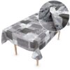 Wachstuch Tischdecke abwaschbar Wachstischdecke Emma Grau PVC frei