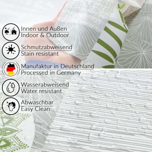 Wachstuch Tischdecke abwaschbar Wachstischdecke Ines PVC frei