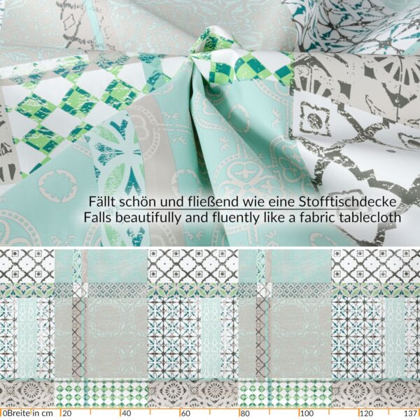 Wachstuch Tischdecke abwaschbar Wachstischdecke Alice PVC frei