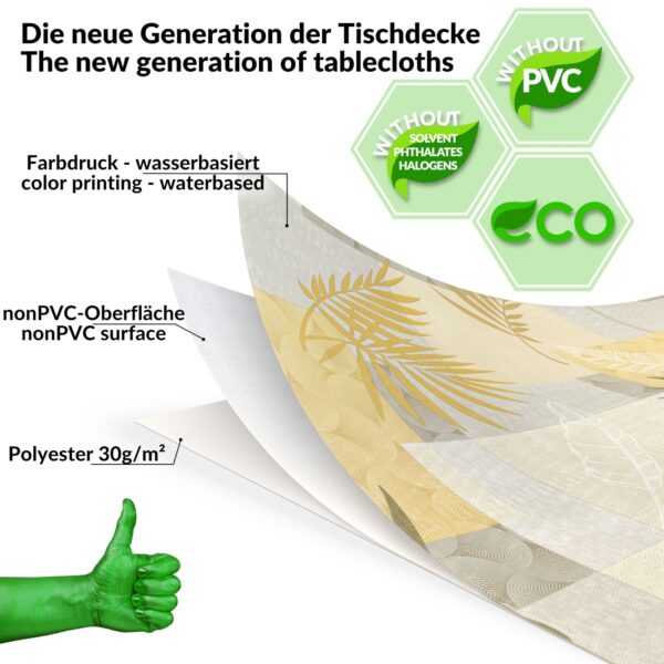 Wachstuch Tischdecke abwaschbar Wachstischdecke Lina PVC frei