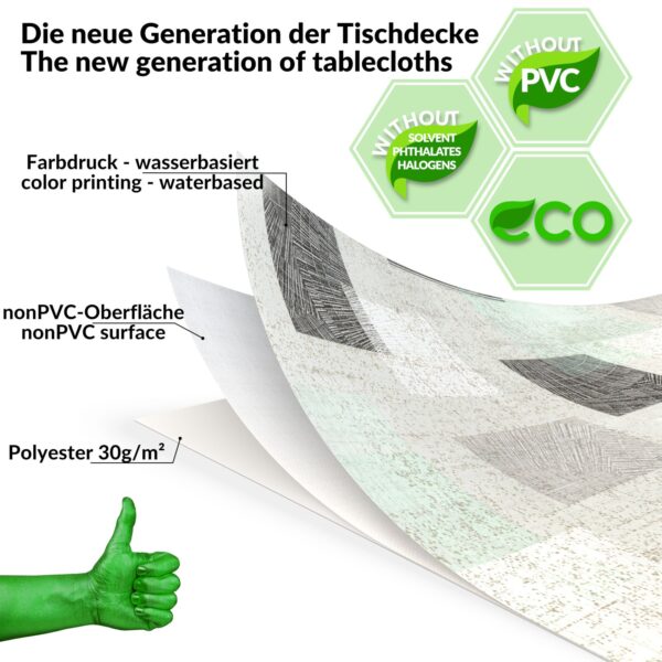 Wachstuch Tischdecke abwaschbar Wachstischdecke Josefine PVC frei