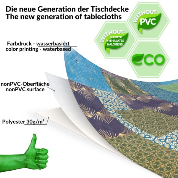 Wachstuch Tischdecke abwaschbar Wachstischdecke Marie PVC frei