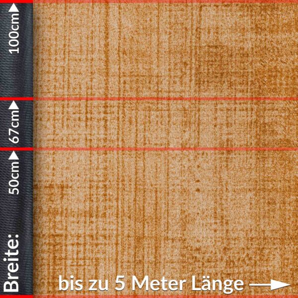 Teppich Teppichläufer Läufer Wohnzimmer Küchenteppich Küchenläufer Läufer Flur Meterware Velours rutschfest Anton