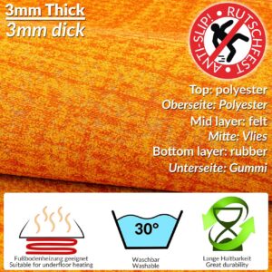 Teppich Teppichläufer Läufer Wohnzimmer Küchenteppich Küchenläufer Läufer Flur Meterware Velours rutschfest Anton