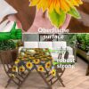 Transparente Tischdecke Vinyl Tischfolie Folie Tischschutzfolie 0,15mm mit Muster Sonnenblume Breite 140cm