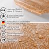 Wachstuch Tischdecke Wachstischdecke Mathilda Hellbraun Outdoor Tischdecke abwaschbar Gartentischdecke
