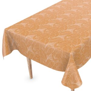 Wachstuch Tischdecke Wachstischdecke Mathilda Hellbraun Outdoor Tischdecke abwaschbar Gartentischdecke