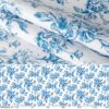 Wachstuch Tischdecke abwaschbar Wachstischdecke Mila Blau Gartentischdecke