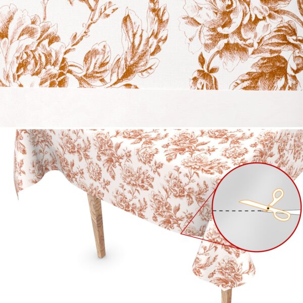 Wachstuch Tischdecke abwaschbar Wachstuchtischdecke Mila Beige Gartentischdecke