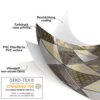 Wachstuch Wachstuchtischdecke Futuristik Schwarz Gold abwaschbar