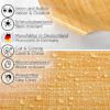 Wachstuch Tischdecke Wachstischdecke Gartentischdecke Leinenoptik Gelb