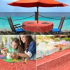 Wachstuch Tischdecke Wachstischdecke Gartentischdecke Outdoor Indoor Leinenoptik Rot
