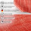 Wachstuch Tischdecke Wachstischdecke Gartentischdecke Outdoor Indoor Leinenoptik Rot