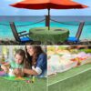 Wachstuchtischdecke Wachstuch Gartentischdecke Leinenoptik Grün Tischdecke abwaschbar