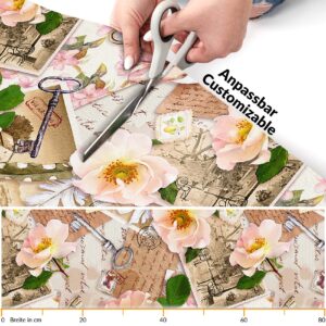 Pflegeleicht Läufer Premium Flur Küche Bad Isolierend Vintage Beige 80cm Breit