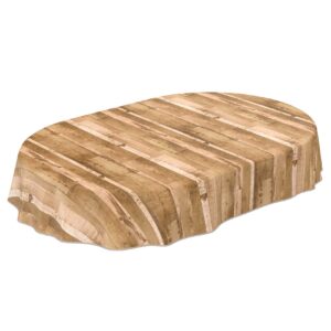 Tischdecke Wachstuch Holz Industrie Brett Industry Beige pflegeleicht abwaschbar Wachstuchtischdecke