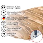 Tischdecke Wachstuch Holz Industrie Brett Industry Beige pflegeleicht abwaschbar Wachstuchtischdecke