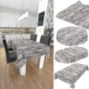 Tischdecke Wachstuch Holz Industrie Brett Industry Grau pflegeleicht abwaschbar Wachstuchtischdecke