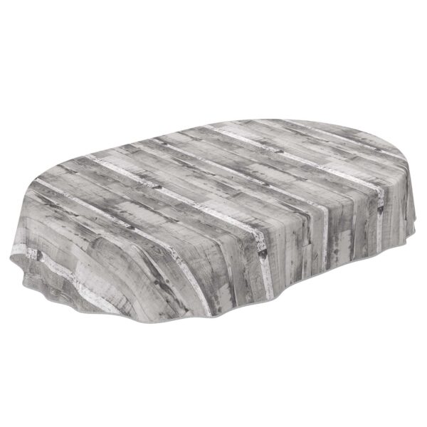 Tischdecke Wachstuch Holz Industrie Brett Industry Grau pflegeleicht abwaschbar Wachstuchtischdecke