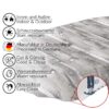 Tischdecke Wachstuch Holz Industrie Brett Industry Grau pflegeleicht abwaschbar Wachstuchtischdecke