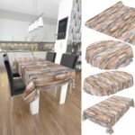 Tischdecke Wachstuch Holz Industrie Brett Industry Mehrfarbig pflegeleicht abwaschbar Wachstuchtischdecke