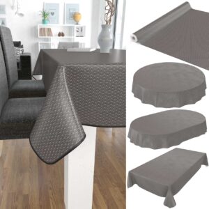 Wachstuch Tischdecke abwaschbar Modernity dunkelgrau pflegeleicht Wachstuchtischdecke