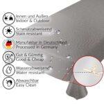 Wachstuch Tischdecke abwaschbar Modernity dunkelgrau pflegeleicht Wachstuchtischdecke