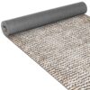Teppichläufer Küchenläufer rutschfest abwischbar Teppich Flechoptik Stroh Beige 65cm Breit