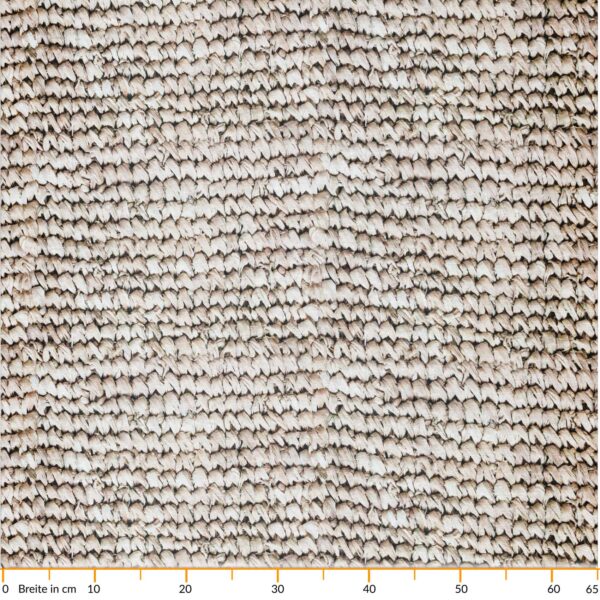 Teppichläufer Küchenläufer rutschfest abwischbar Teppich Flechoptik Stroh Beige 65cm Breit