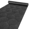 Premium Läufer Küchen Teppich rutschfest waschbar Blätter Ornament Anthrazit 65cm Breit