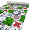 PVC Läufer für Flur Küche Bad – Isolierend Fliesengarten Mehrfarbig 80cm Breit
