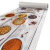 Küchenläufer isolierend Boden Läufer abwaschbar Textil + PVC rutschfest Gewürze Mehrfarbig 50cm Breit