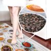 Küchenläufer isolierend Boden Läufer abwaschbar Textil + PVC rutschfest Gewürze Mehrfarbig 50cm Breit