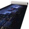 Läufer Küchen Teppich Italy Qualität rutschfest abwaschbar Skyline Blau 50cm Breit