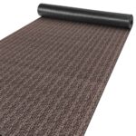 Küchenläufer Premium 3-Schicht Boden gummiert Läufer waschbar Flechtoptik Braun 65cm Breit