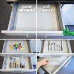 Antirutsch Einlage Schubladeneinlage genoppt Schubladenmatte schützend Transparent – Milchig