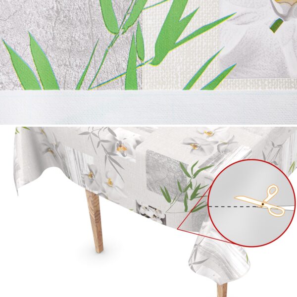 Wachstuch Tischdecke Wachstischdecke Orchidee Spa abwaschbare Tischdecke Outdoor Gartentischdecke