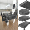 abwaschbare Tischdecke Barock Rankenmuster Anthrazit Wachstuch Wachstuchtischdecke