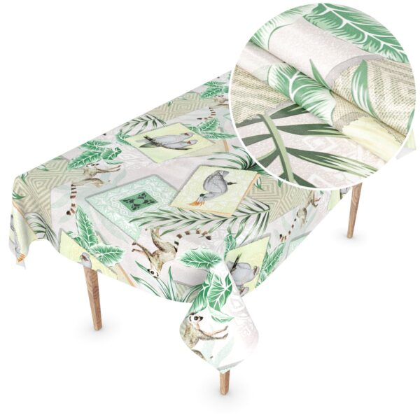 Wachstuch Tischdecke abwaschbar Wachstischdecke Meterware Exotik Outdoor Tischdecke Gartentischdecke