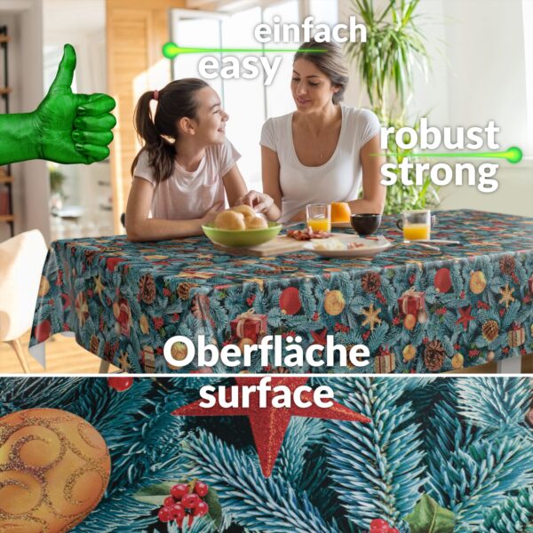Weihnachtstischdecke Wachstuch Tischdecke abwaschbar Wachstischdecke Tannenbaum
