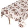 Wachstuch Tischdecke abwaschbar Wachstischdecke Meterware Coffee Time Outdoor Tischdecke Gartentischdecke