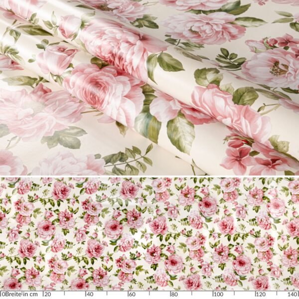Wachstuchtischdecke abwaschbare Tischdecke Outdoor Natalie Blumen Gartentischdecke wetterfest