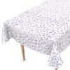 Wachstuch Tischdecke abwaschbar Wachstischdecke Violetta Lila Gartentischdecke Outdoor Indoor