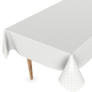 Wachstuch Tischdecke abwaschbar Wachstischdecke Meterware Karo Quadrat Weiß Outdoor Tischdecke Gartentischdecke