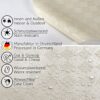 Wachstuch Tischdecke abwaschbar Wachstischdecke Meterware Karo Quadrat Hellgold Outdoor Tischdecke Gartentischdecke