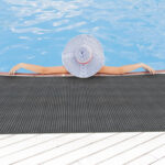 Badematte Weichschaummatte Grau Anthrazit Uni Einfarbig Breite 65cm Meterware